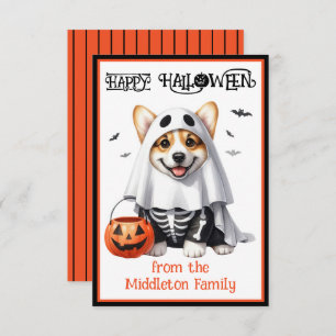 Carte De Correspondance Corgi Chien Chien Chien Chien Heureux Halloween