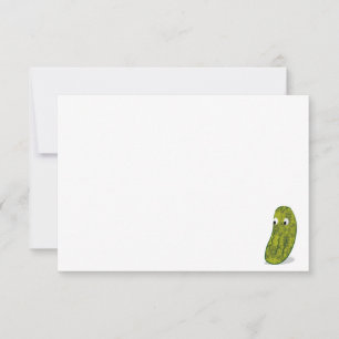 Carte De Correspondance Cornichon de dessin animé mignon vierge