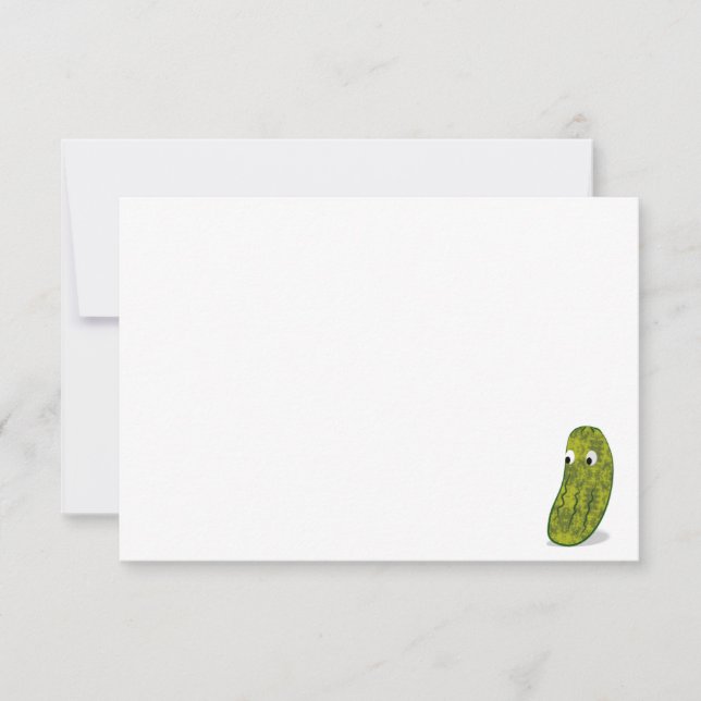 Carte De Correspondance Cornichon de dessin animé mignon vierge (Devant)