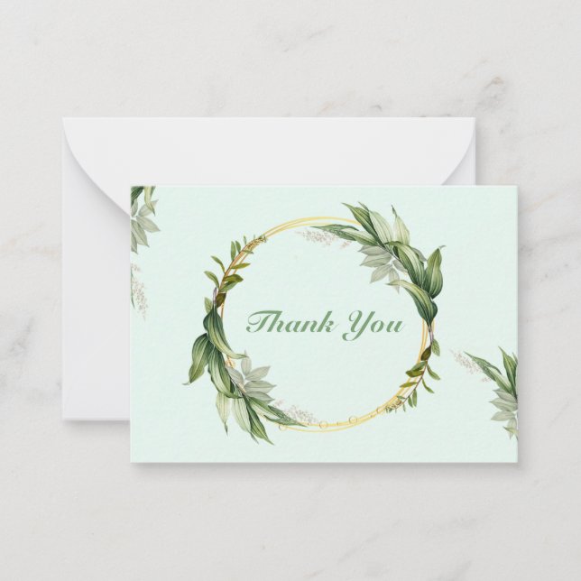 Carte De Correspondance Corolle Merci de courge verte (Devant)