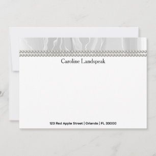 Carte De Correspondance Correspondance de luxe papier personnalisé blanc s