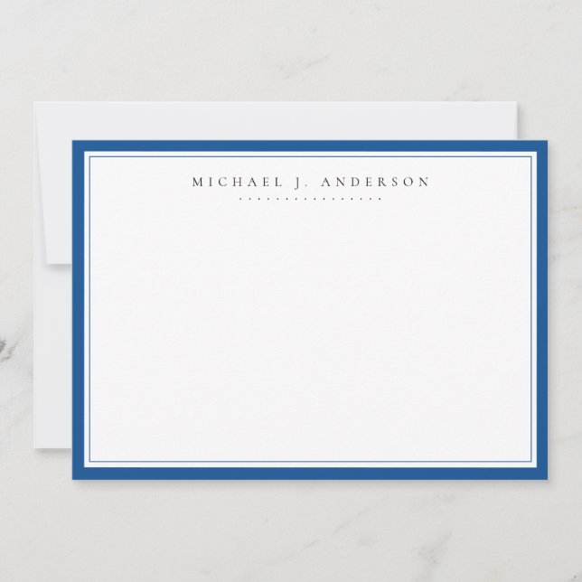 Carte De Correspondance Correspondance professionnelle Yale Blue (Devant)