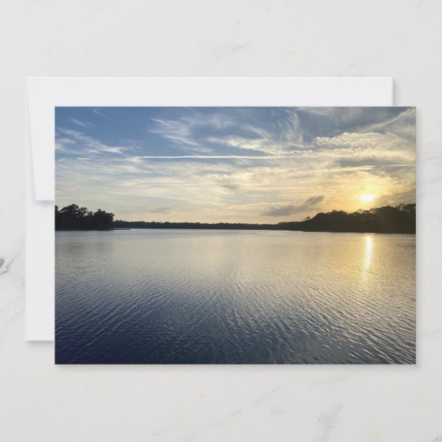 Carte De Correspondance Coucher De Soleil Sur Le Lac Wildcat (Devant)