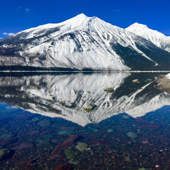 Carte De Correspondance Coucher de soleil sur le Montana (Spring in Glacier National Park)
