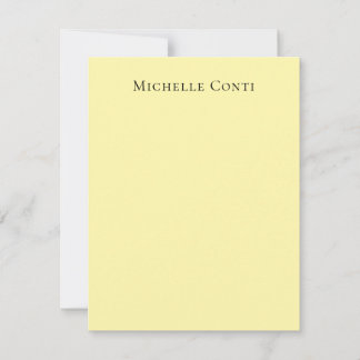 Carte De Correspondance Couleur crème Minimaliste Plain Élégant
