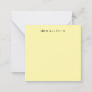 Carte De Correspondance Couleur crème Minimaliste Plain élégant moderne