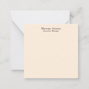 Carte De Correspondance Couleur ivoire minimaliste moderne professionnel s