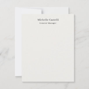 Carte De Correspondance Couleur Pastel Professionnel Unique Classique Simp