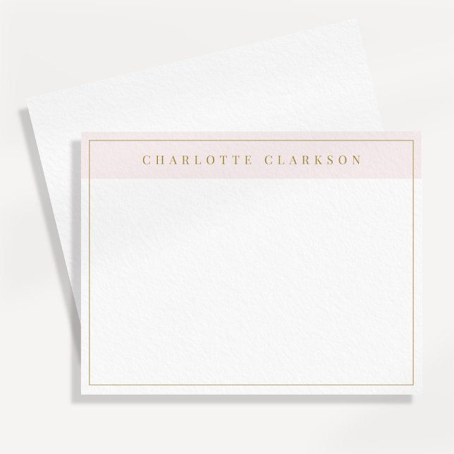 Carte de correspondance couleur rose élégant avec  (Créateur téléchargé)