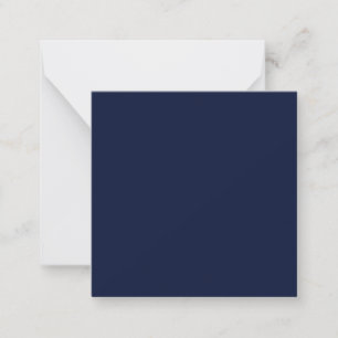 Carte De Correspondance Couleur solide bleu marine de minuit