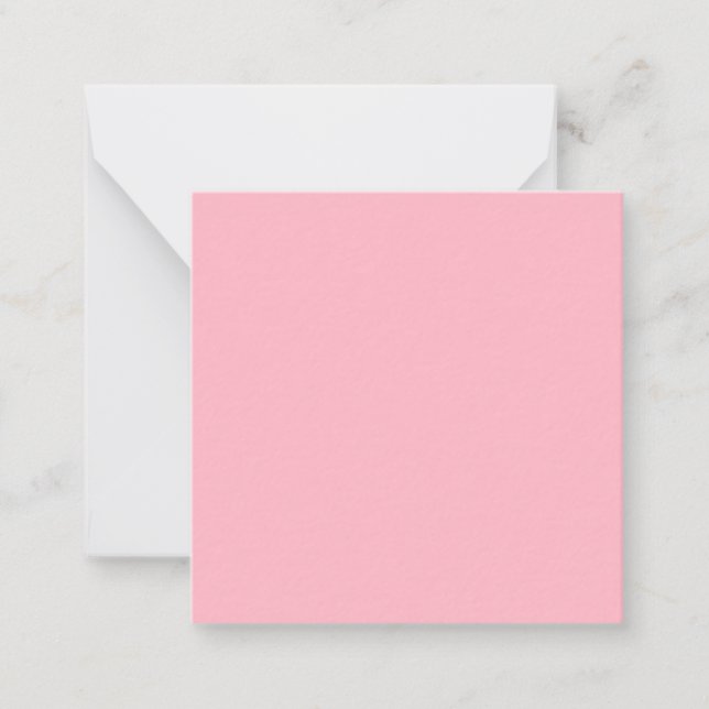 Carte De Correspondance Couleur solide rose cerise en fleurs (Devant)