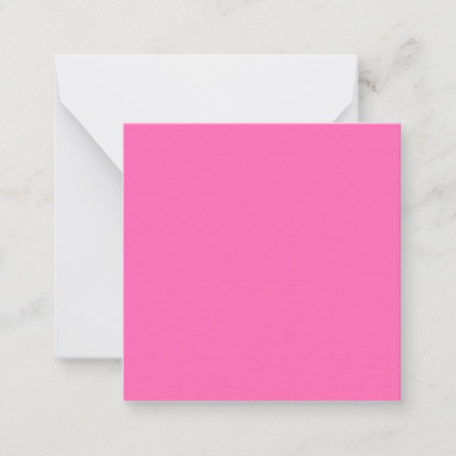 Carte De Correspondance Couleur solide rose chaud (Devant)
