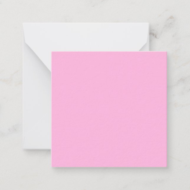 Carte De Correspondance Couleur solide rose pâle (Devant)