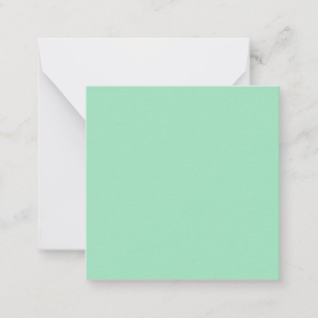 Carte De Correspondance Couleur solide verte marine (Devant)