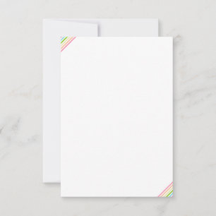 Carte De Correspondance Couleurs arc-en-ciel personnalisées Stripe Moderne
