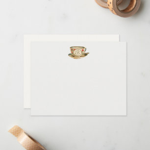 Carte De Correspondance Coupe vintage de thé