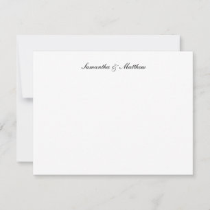 Carte De Correspondance Couple de style élégant classique