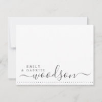 Couple Newlyweds Nom Mariage Monogramme Script