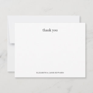 Carte De Correspondance Couple Simple Merci Personnalisé