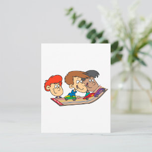 Carte De Correspondance Course de voitures en bois pour enfants