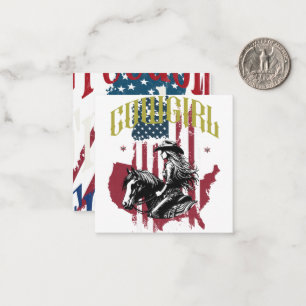 CARTE DE CORRESPONDANCE COWGIRL USA