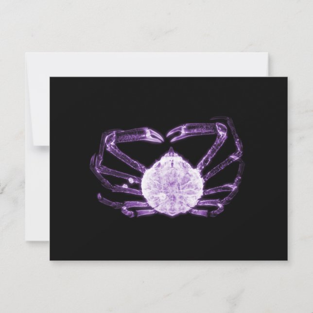 Carte De Correspondance Crabe à rayons X (Devant)