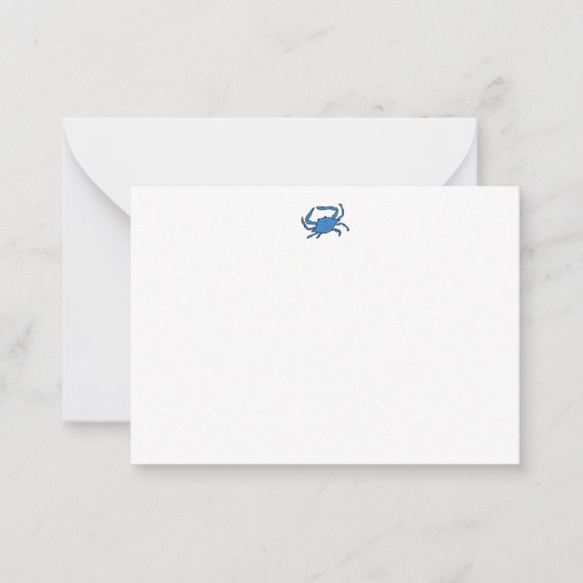 Carte De Correspondance Crabe bleu (Devant)