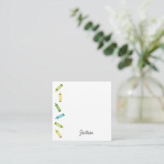 Carte De Correspondance Crayons