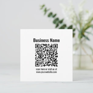 Carte De Correspondance Create Your Own QR Code   Transperant
