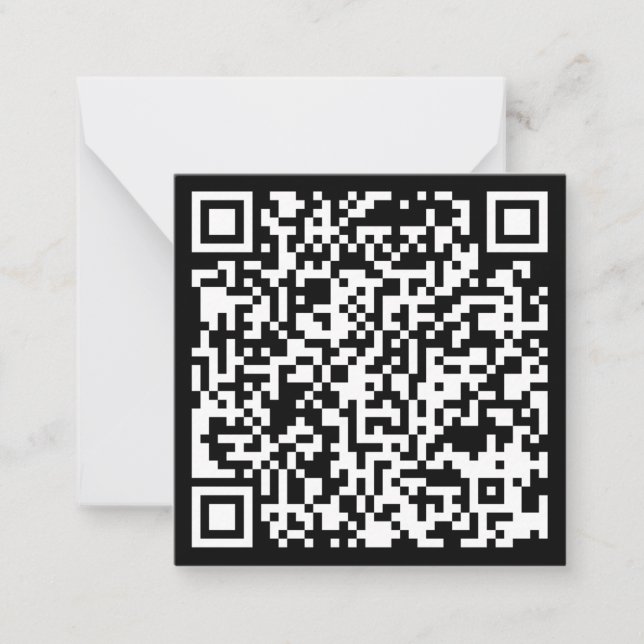 Carte De Correspondance Création instantanée de code QR (en entrant votre  (Devant)