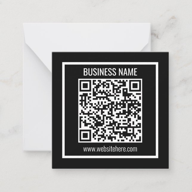 Carte De Correspondance Créez un code QR moderne instantanément (Devant)