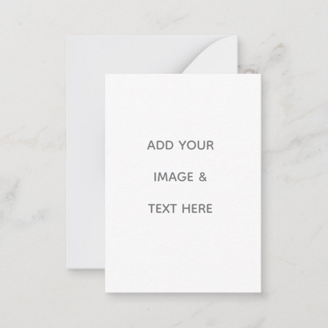 Carte De Correspondance Créez votre propre blanc  (Devant)