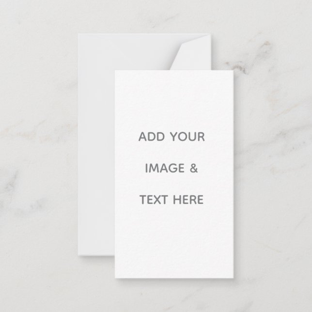 Carte De Correspondance Créez Votre Propre blanc (Devant)