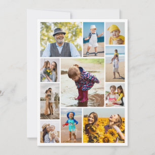 Carte De Correspondance Créez votre propre collage de 11 photos