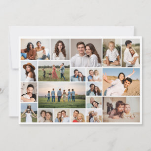 Carte De Correspondance Créez Votre Propre Collage de 20 Photos