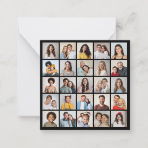 Carte De Correspondance Créez Votre Propre Collage de 25 Photos