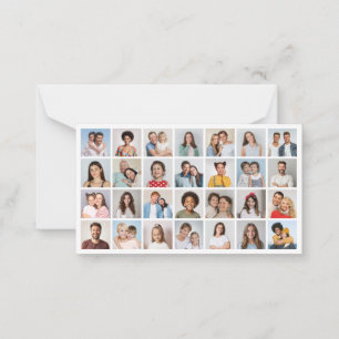 Carte De Correspondance Créez votre propre collage de 28 photos 