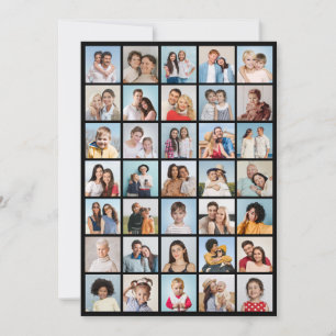 Carte De Correspondance Créez votre propre collage de 35 photos 