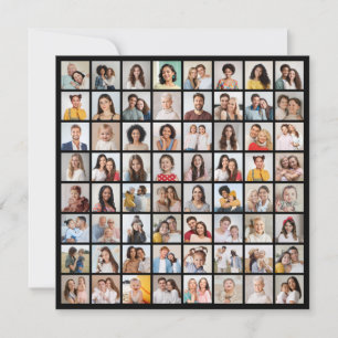Carte De Correspondance Créez votre propre collage de 64 photos