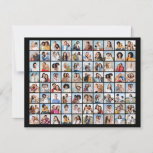 Carte De Correspondance Créez votre propre collage de 80 photos