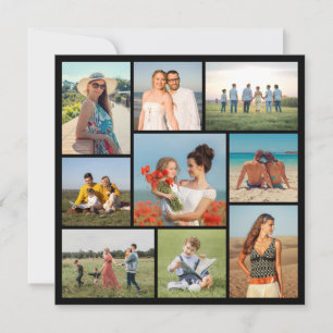 Carte De Correspondance Créez votre propre collage de 9 photos