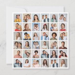 Carte De Correspondance Créez votre propre collage photo de 36 photos