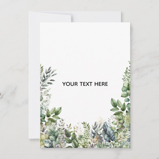 Carte De Correspondance Créez Votre Propre Dessin Botanique (Devant)
