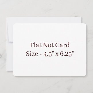 Carte De Correspondance Créez Votre Propre Plat Arrondi 4,5" x 6,25"