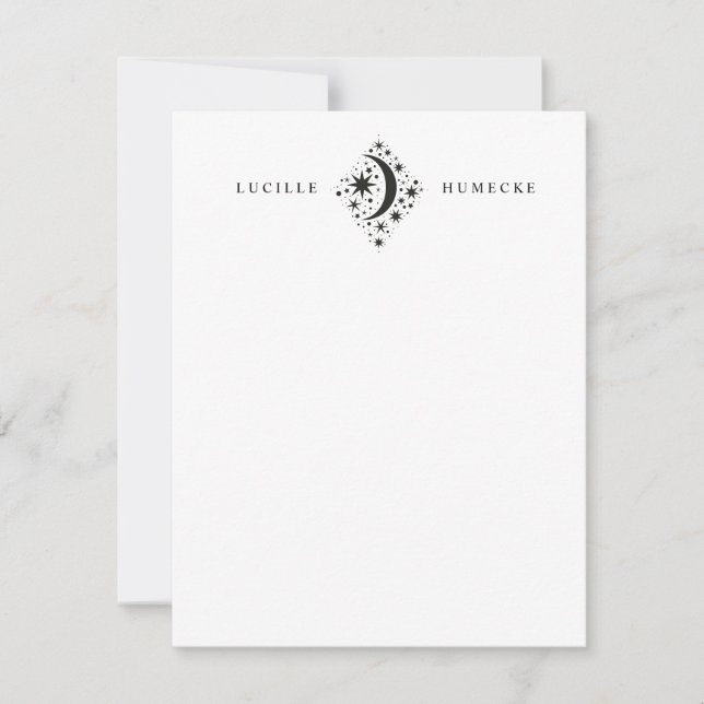 Carte De Correspondance Crescent Moon et étoiles (Devant)