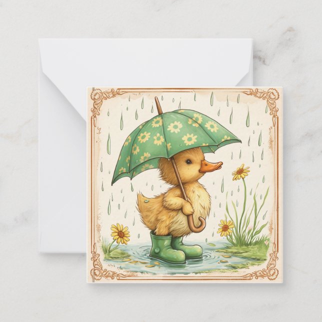 Carte De Correspondance Critère cosy et pluie joyeuse : Belle canicule (Devant)
