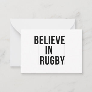 CARTE DE CORRESPONDANCE CROIRE EN RUGBY