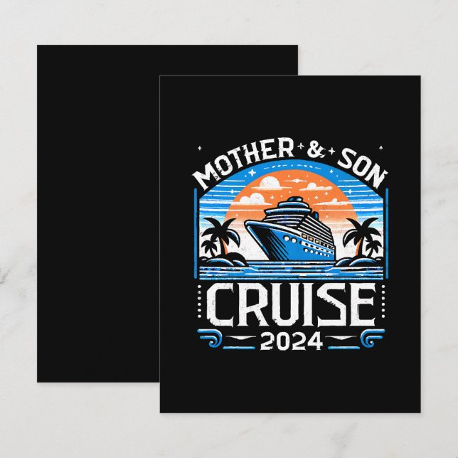 Carte De Correspondance Croisière mère et fille 2024 (Devant / Derrière)