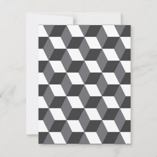 Carte De Correspondance Cubes d'architecture urbaine, simple, moderne moti