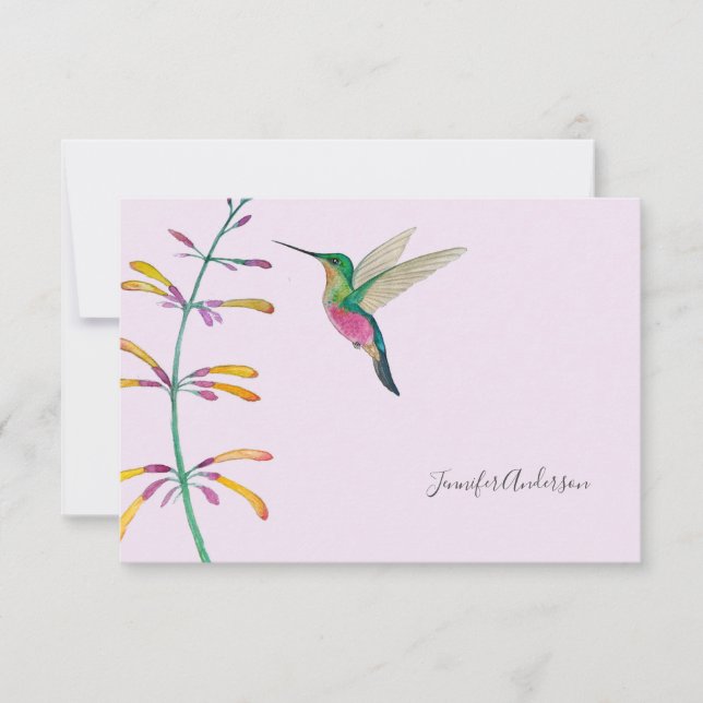 Carte De Correspondance Custom Hummingbird  (Devant)